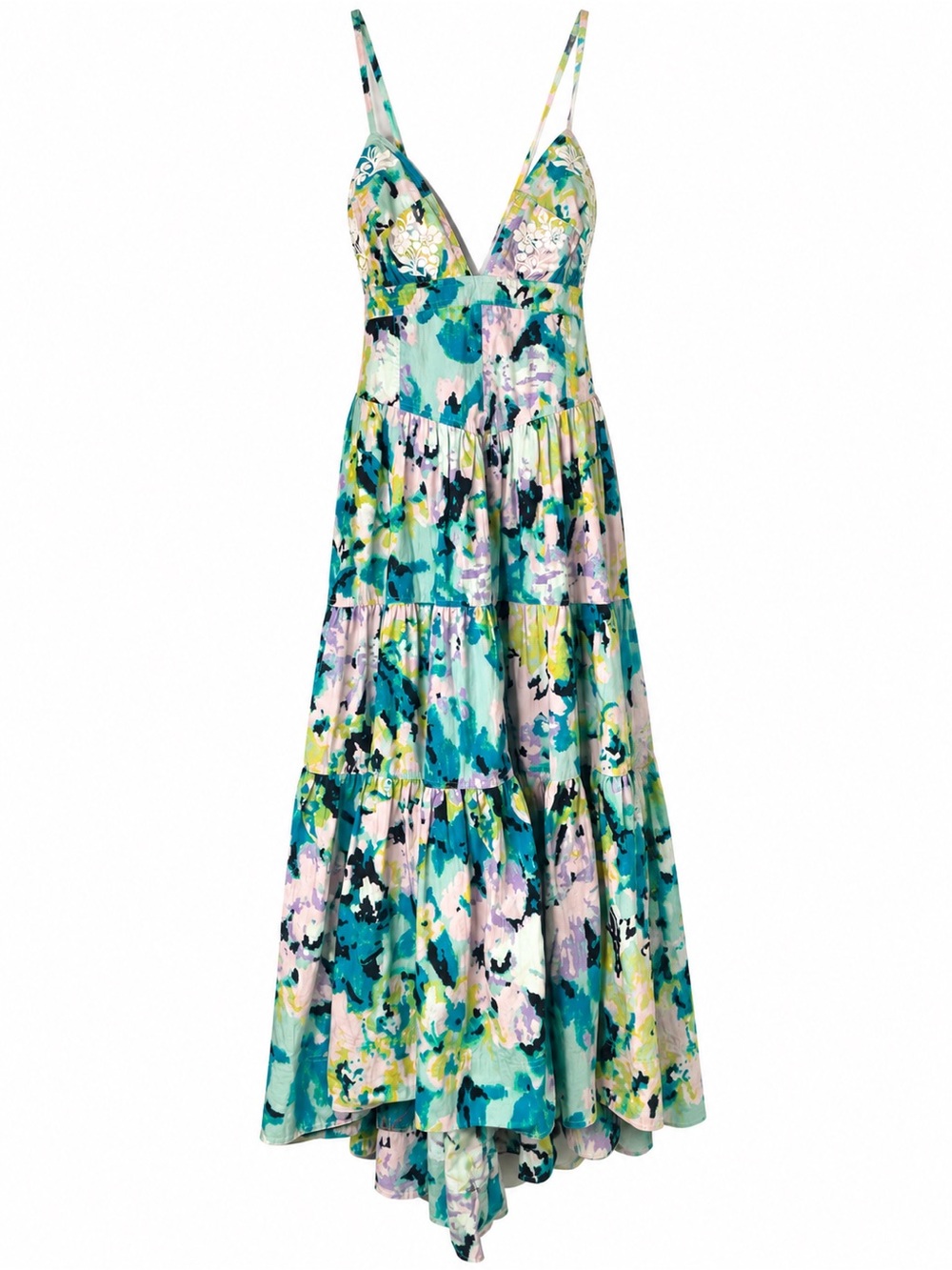 Free People Long Love Floral Tiered Maxi Dress – Size M – Like New - Picture 4 of 16